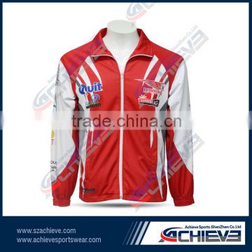 sublimation windproof tracksuit jacket polyester