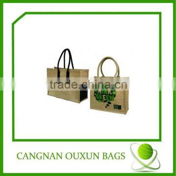 fashion eco-friendly jute tote bag