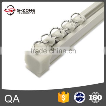 Building construction projecct curtain rail for wide window