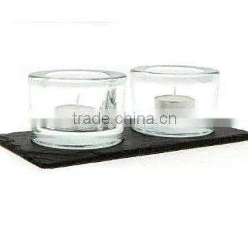 Natural material stone coaster cup mat slate coster