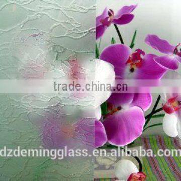 5mm,6mm morgon pattern glass with CE,CCC,ISO certification for internal decoration