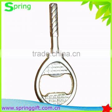 fashion metal tennis racket shape bottle opener