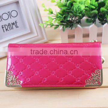 2016 new fashion and high-end grade Helical ridge's lady leather wallet