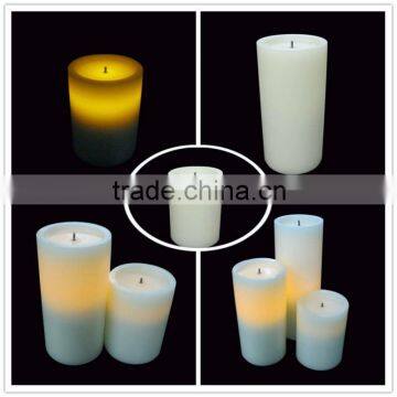 NEW MARKETING black wick Flameless LED Wax Candle