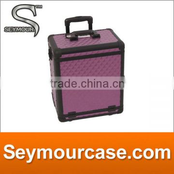 Pro Aluminum Rolling Artist Cosmetic Makeup Beauty Case