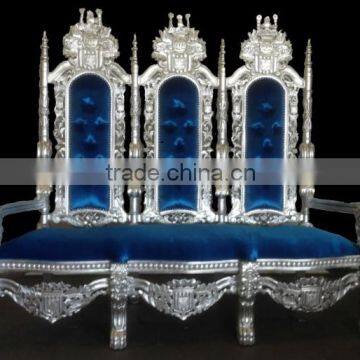 Royal King Throne Wedding Chair 3 Seater