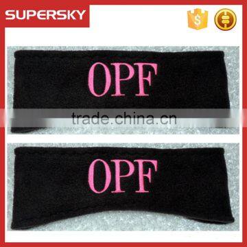 A-112 Fleece Sports Hair band Monogram Polar Fleece Headband Custom Team Fleece Ear Warmers