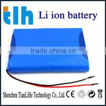 High power 14.8v 8000mah flat lithium polymer battery