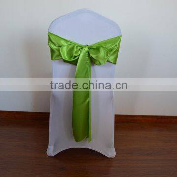 Grass green cheap wedding satin sashes for sales