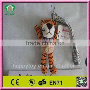 HI EN71 mini tiger plush toy keychain