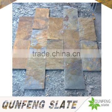 hot sale natural split surface rusty slate exterior wall stone tile