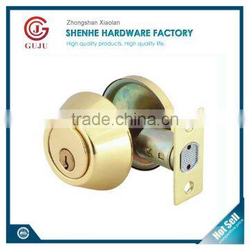 American style Heavy Duty commercial Brass Gatehouse Dead Bolt Lock