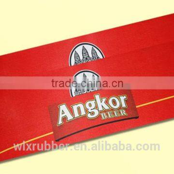 rubber promotional customized bar counter mat
