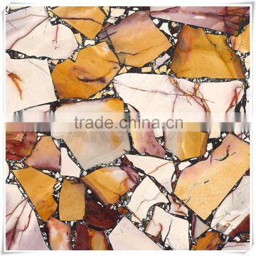 Natural agate stone big slab polished Yolk egg stone Agate Tile for counter