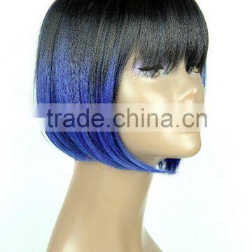 Christmas Party Used Wig Ombre Color New Style 100 Percent Futura High Tempreture Synthetic Hair Wig