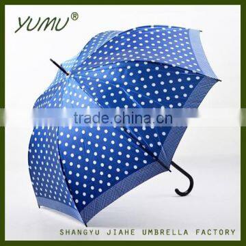 23" Straight Rain Umbrella for Ladies, Fashion Long Umbrella