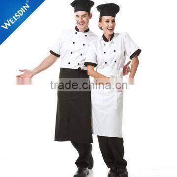 China clothing factory cheap price unisex cotton polyester restaurant waiters workwear chef uniform                        
                                                                                Supplier's Choice