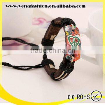 Promotional Custom Leather Bracelet, Leather Cord for Jewelry photo-3