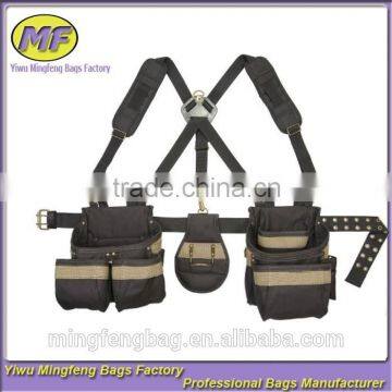 Custom High Quality Leather Carpenter Apron Shoulder Tool Bag