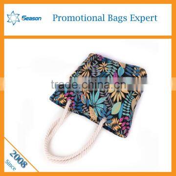 Custom Printed Women Canvas Tote Shoulder Bags Women Handbags photo-4