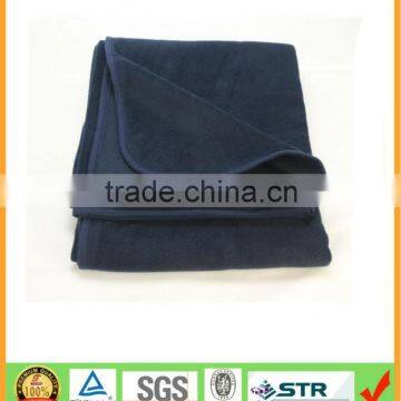 Hot selling classic piping edge soft polar fleece throw for travel