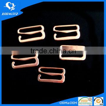 Bra strap adjuster buckle rose gold metal hooks