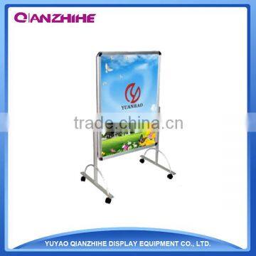 China Excellent Display Equipment of Double Side Advertisement A1 Size Wheeled Poster Stand