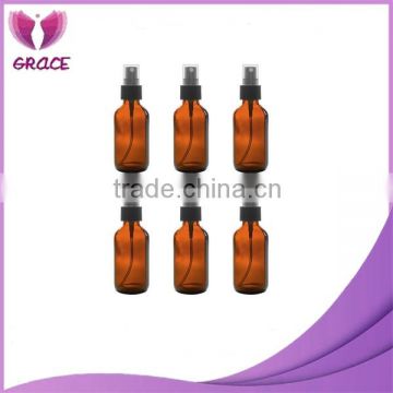 60ml amber boston glass bottles with mist sprayer dispenser