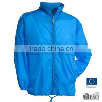 Mens PE Taslon Waterproof Windbreaker Jacket Blue