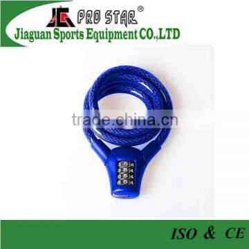 Bicycle Accessories Steel Alarm Combination Cable Lock