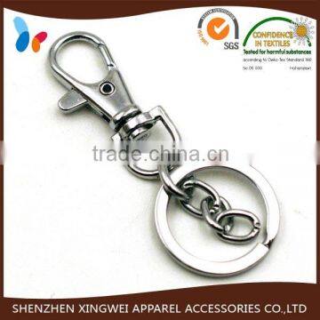 custom nickle-free nickle alloy snap key chain for fashion bags/keys