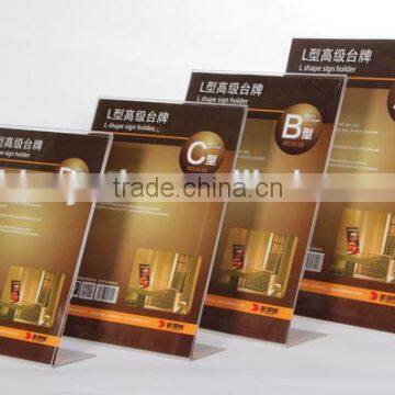 China Gold Supplier Customized Acrylic l Shaped Photo Frame photo-2