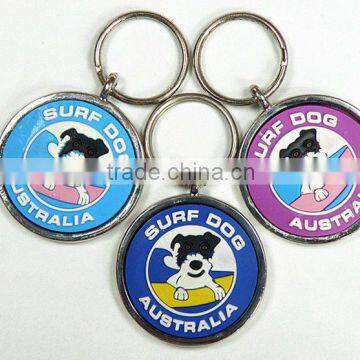 Soft PVC Dog Key Chain Key Ring Hot Sale id Tags
