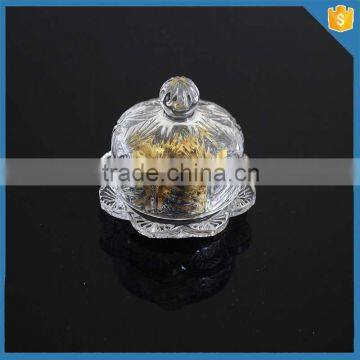 LXHY-CE0821High Quality Small Novelty Butter Dish With Clear Crystal Cover photo-2