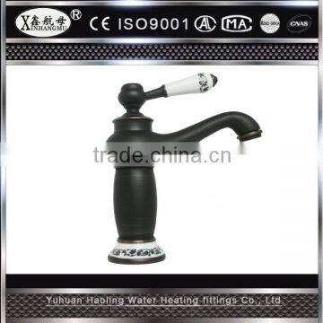 Unique Style Antique Faucet Bronze Brass Basin Sink Mixer Hot and Cold Water Taps Single Handle Single Hole Faucet photo-5