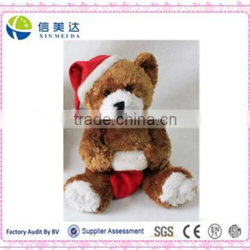 Christmas teddy bear plush toy Custom toy with hat