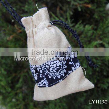 10*13cm IN Stock Burlap Christmas Bag for Jewelry photo-3
