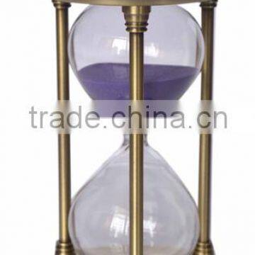 Exquisite Metal Sand Clock Sand Timer Hourglass                        
                                                Quality Choice