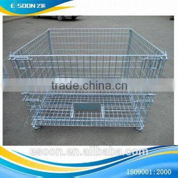 Welded Wire Containers with Fork Pockets Mesh Crate