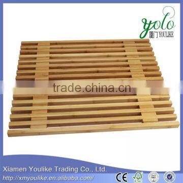 Hot sales custom shower mats Bamboo Shower Mat