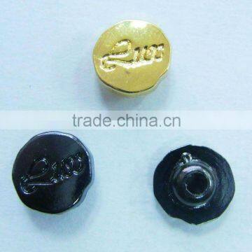 Golden and Polished metal pocket rivets for garments