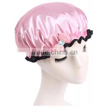 New Design Lady Silk Shower Cap / Bathing Cap