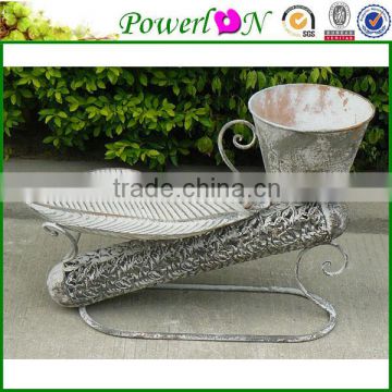 Hot Selling Durable Wrough Iron Bird Freeder Plant Stand Garden Ornament For Patio Backyard Decking I28M TS05 X00 PL08-6135