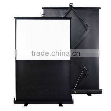 60 Inch 16:9 Floor Pull-up Projection Screen, Portable Projection Screens Easy Carry