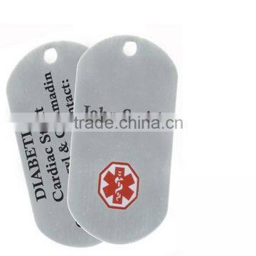 Fashion blank soccerball team metal dogtag with your own design