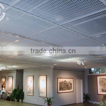 Indoor mesh stretching metal ceiling panel