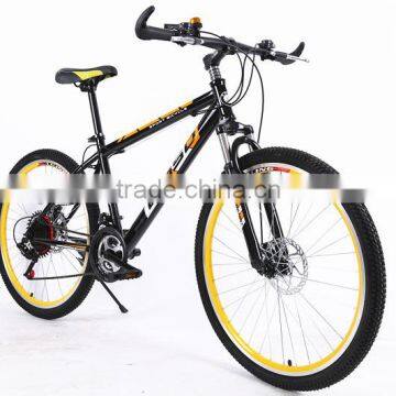 26-inch Mountain Bike 21 Speed Double Disc High Carbon Steel Mountain Bike photo-2