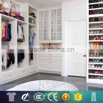 Affordable simple cloth modern wood wardrobe trunk