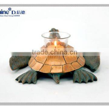 Polyresin Crafts Turtle Shaped Mini Tea Light Candle Holder for Interior Decoration photo-4
