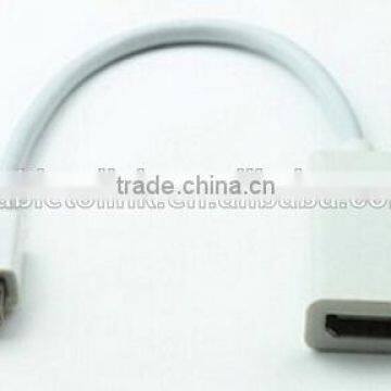 6 inch Mini-DisplayPort/Thunderbolt v1.2 Male to DisplayPort Female Adapter - White